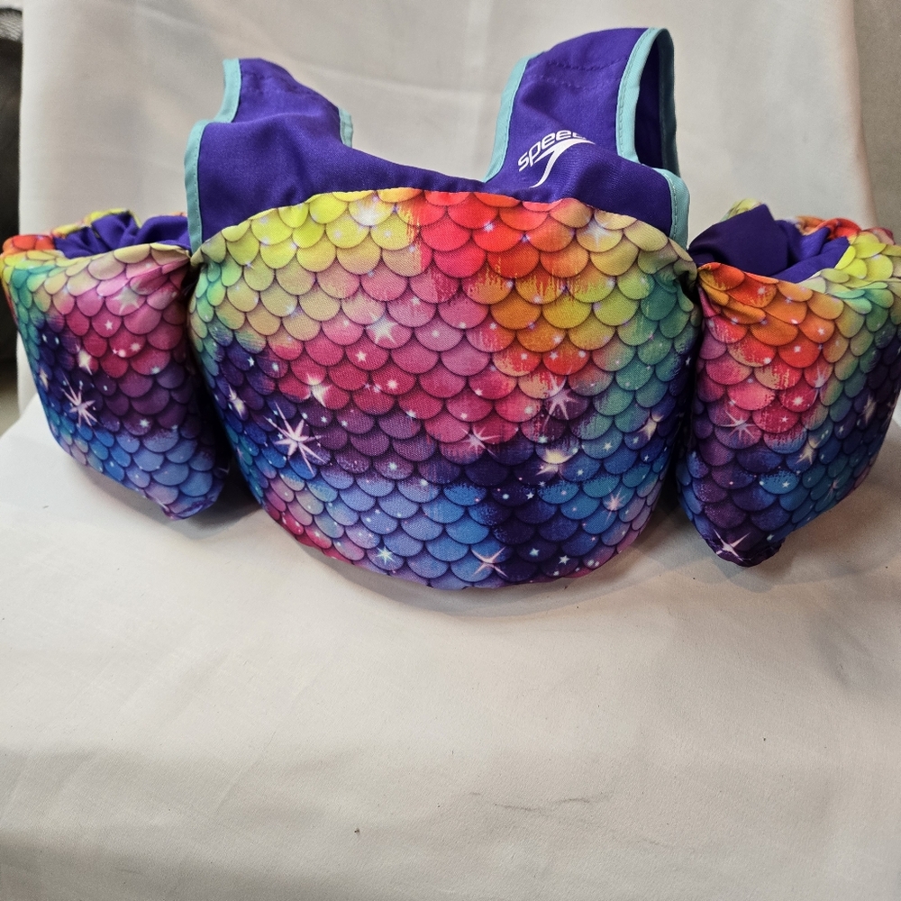 Speedo Multicolor Mermaid Scale Swim Vest